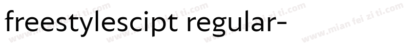freestylescipt regular字体转换
